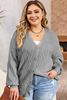 Picture of CURVY GIRL KNITTED BUTTON UP CARDIGAN